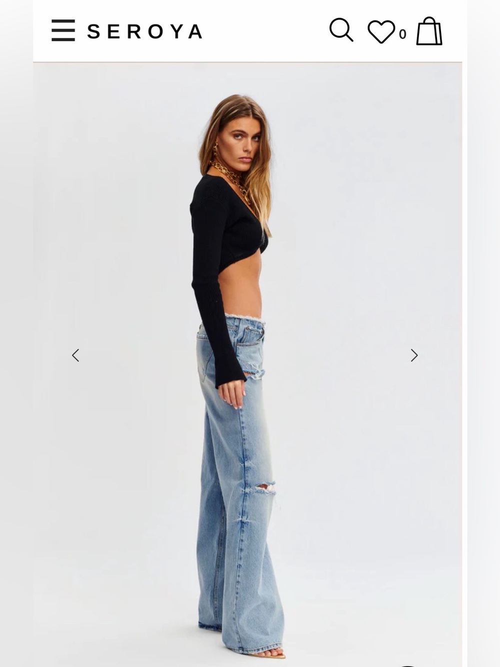 SER.O.YA ASTON WIDE LEG JEAN - Picture 4 of 8